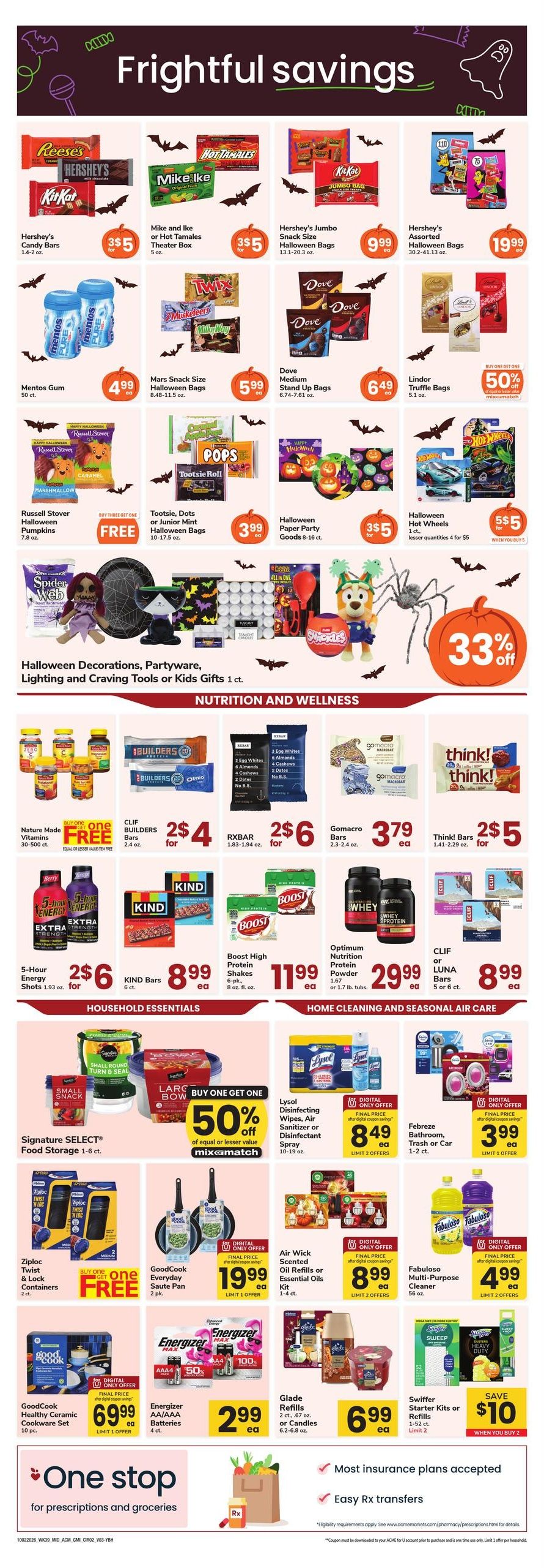 Acme Markets (Waterbury Area, CT) Health, Home & Beauty Weekly Ad October 2 - 15, 2026