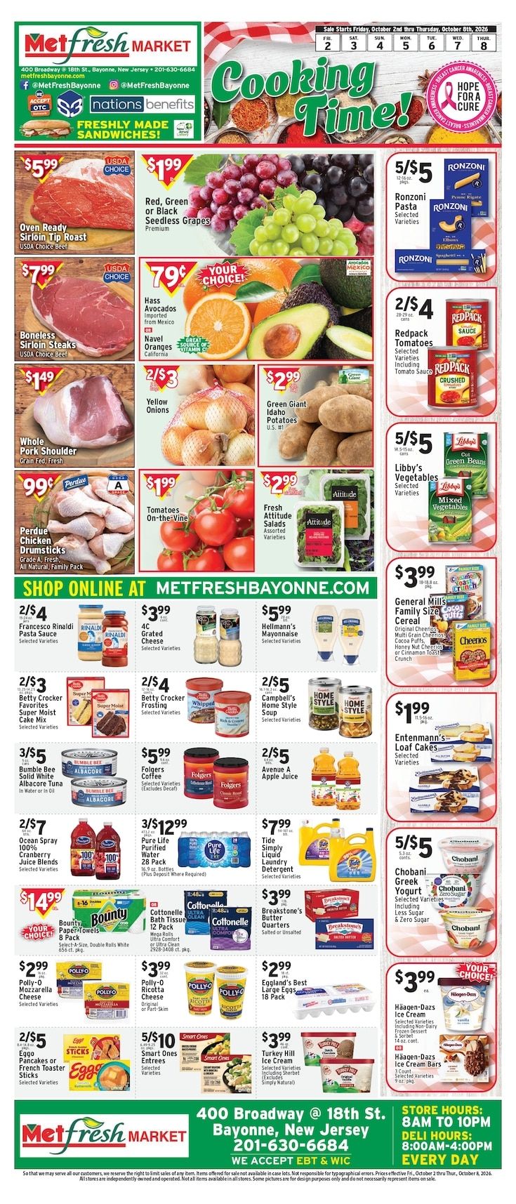 Met Foodmarkets (Bayonne, NJ) Weekly Ad October 2 - 8, 2026