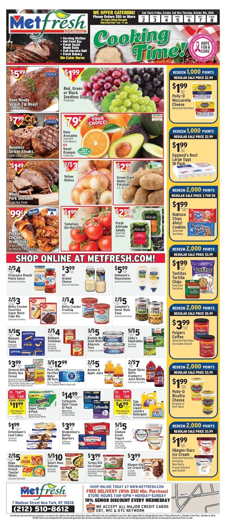Met Foodmarkets (New York, NY) Weekly Ad October 2 - 8, 2026