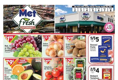 Met Foodmarkets (Philadelphia, PA) Weekly Ad October 2 - 8, 2026