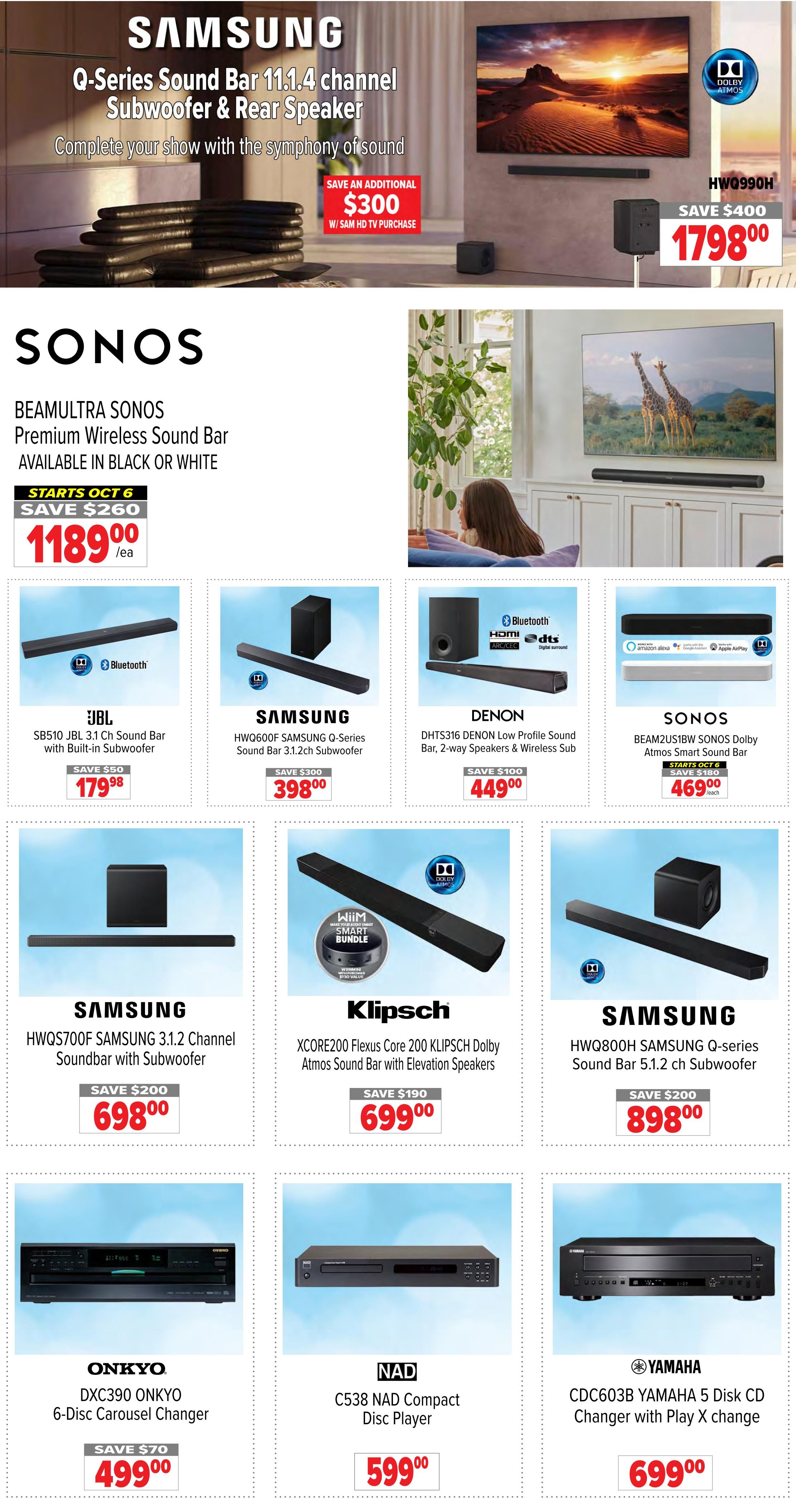 2001 Audio Video Flyer October 2 to 8