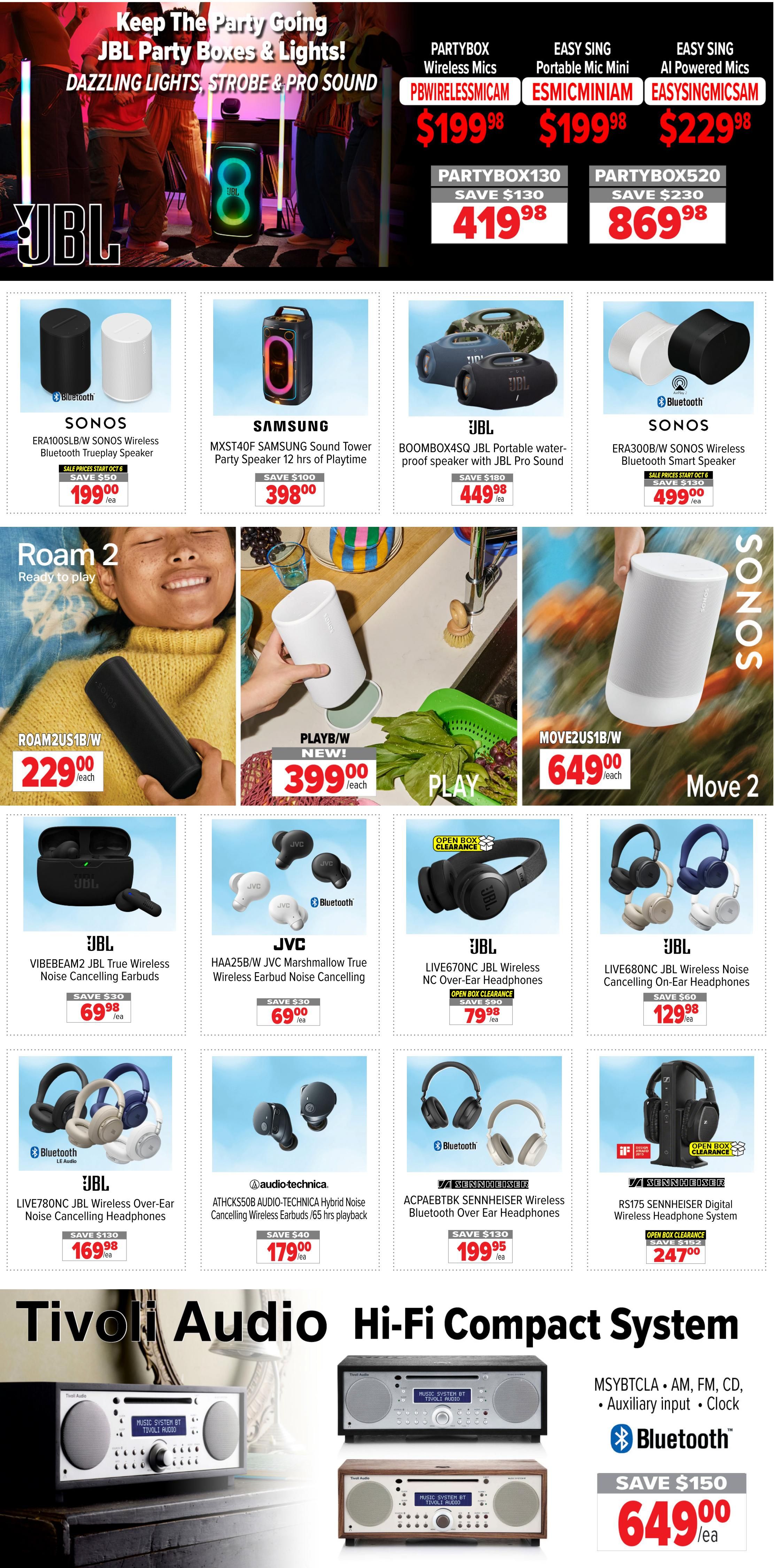 2001 Audio Video Flyer October 2 to 8