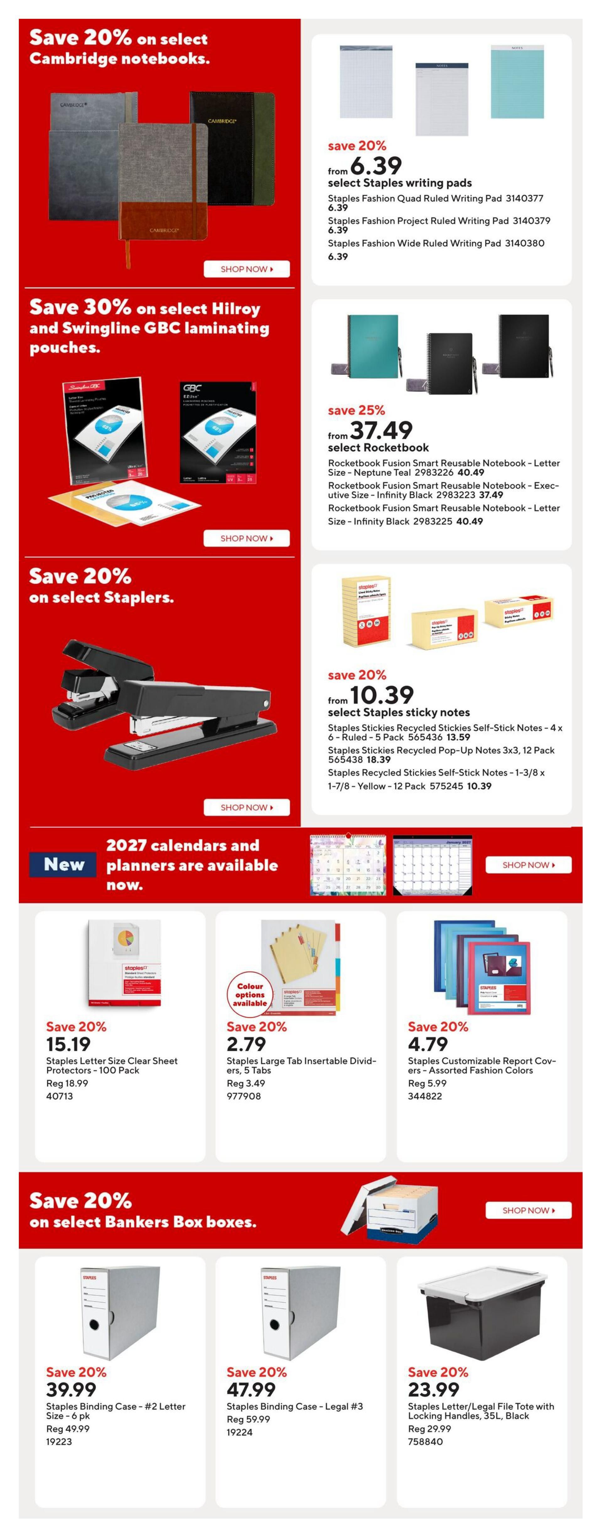Staples Flyer October 2 to 8