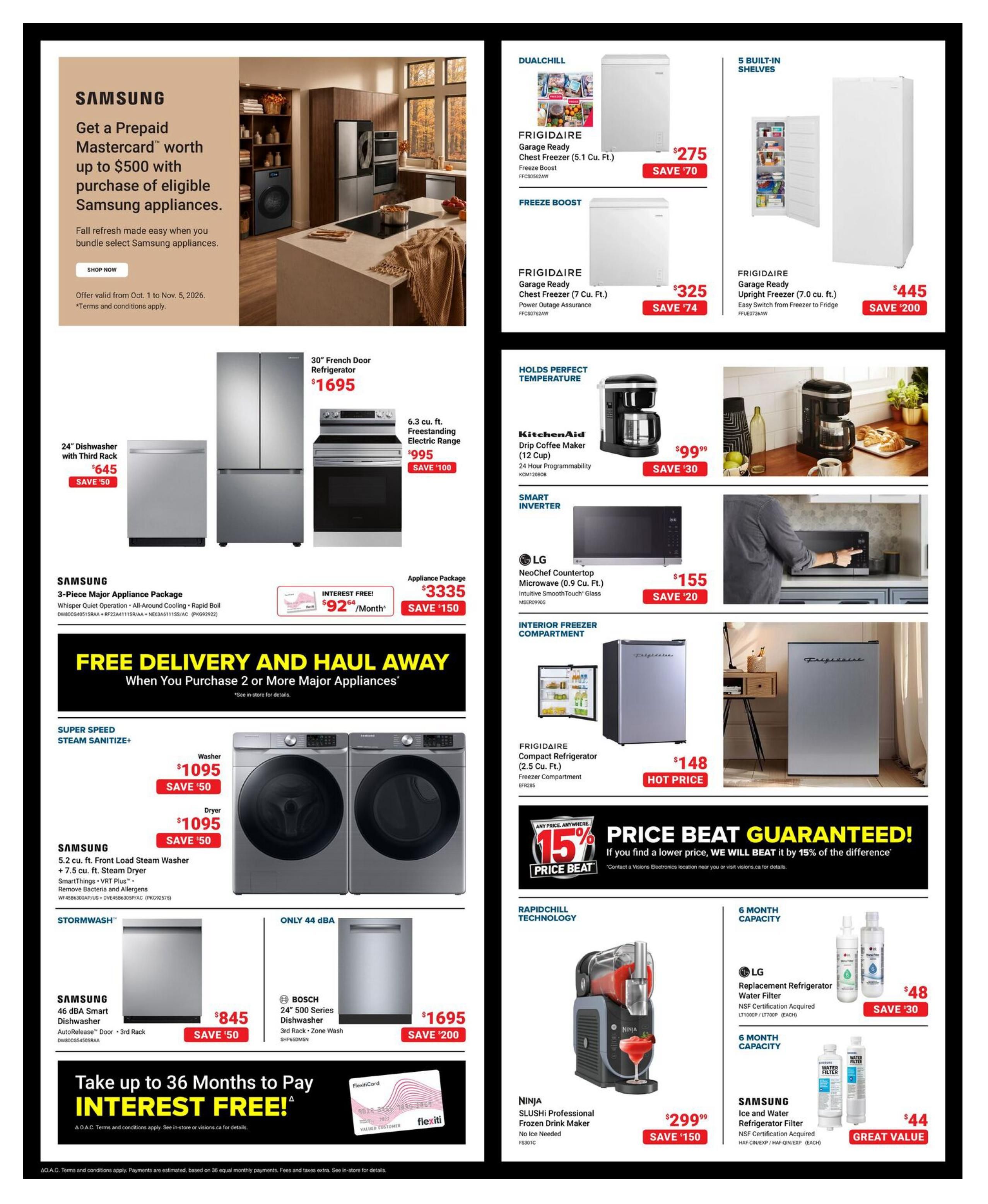Visions Electronics Flyer October 2 to 8