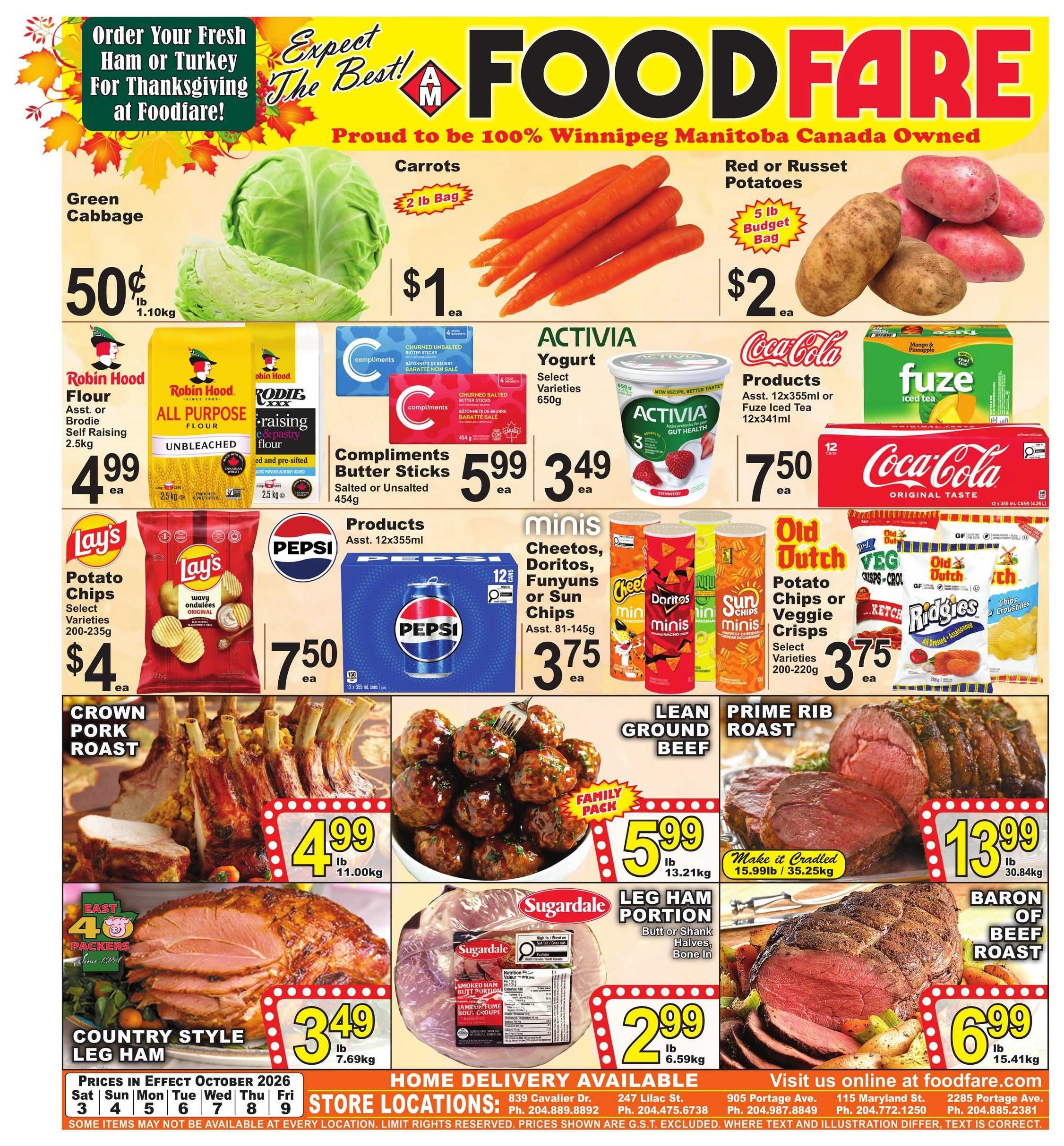 Food Fare Flyer October 3 to 9