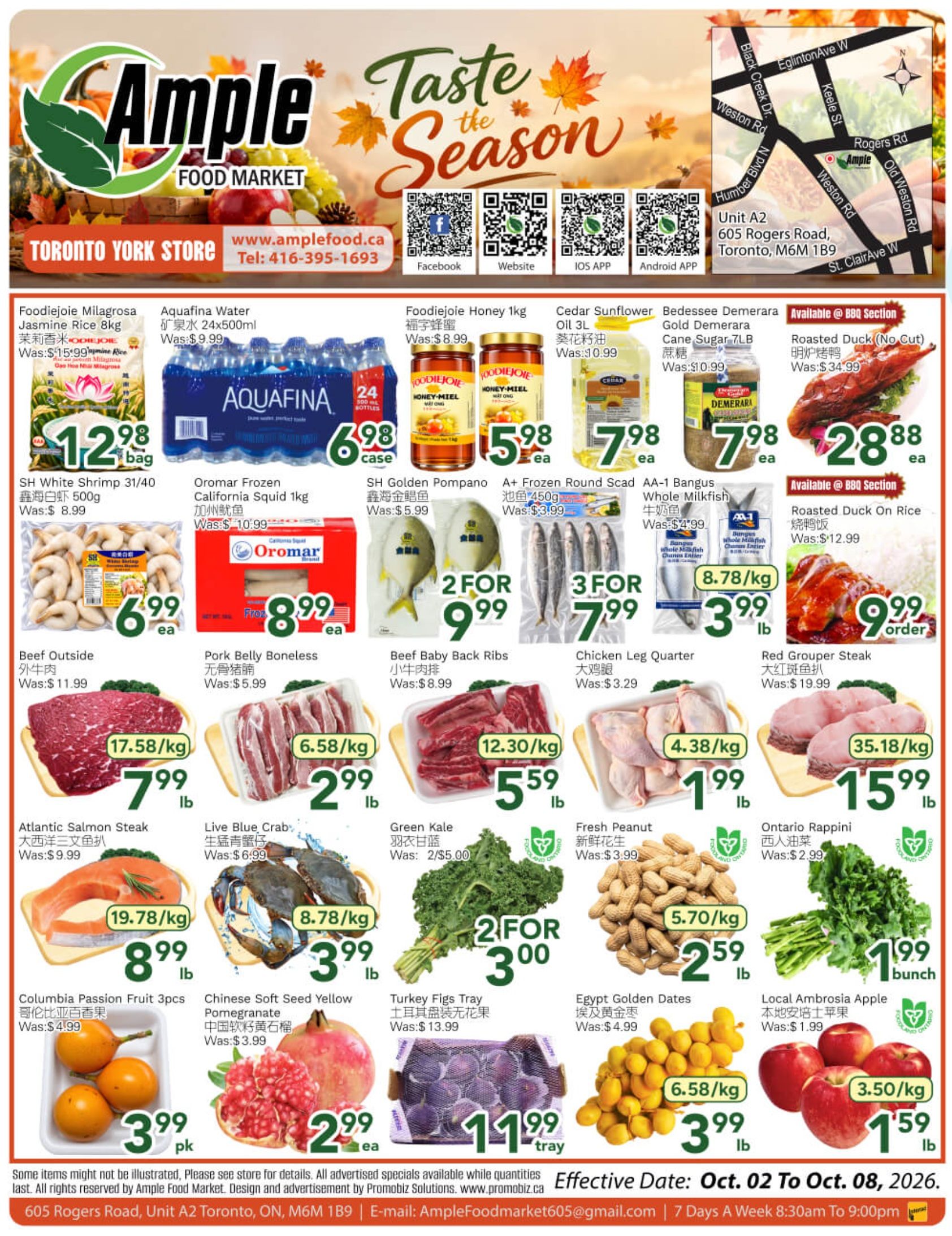 Ample Food Market (North York) Flyer October 2 to 8