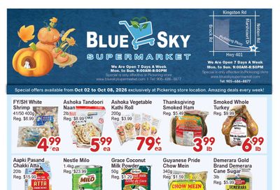 Blue Sky Supermarket (Pickering) Flyer October 2 to 8