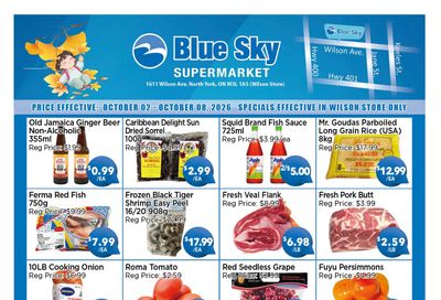Blue Sky Supermarket (North York) Flyer October 2 to 8