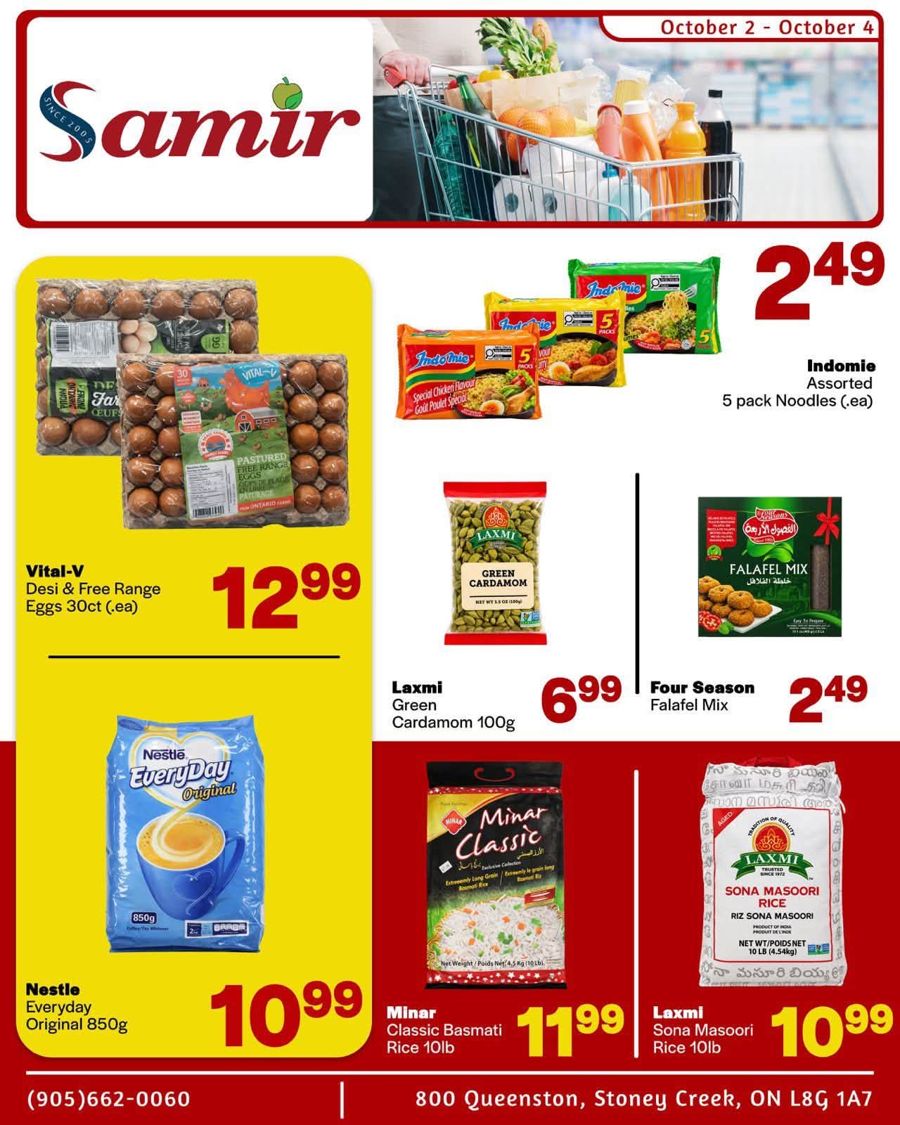 Samir Supermarket (Hamilton) Flyer October 2 to 4