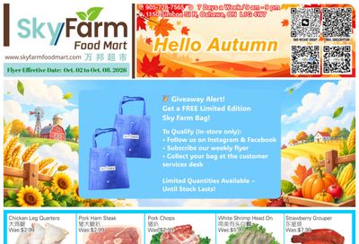 SkyFarm Food Mart Flyer October 2 to 8