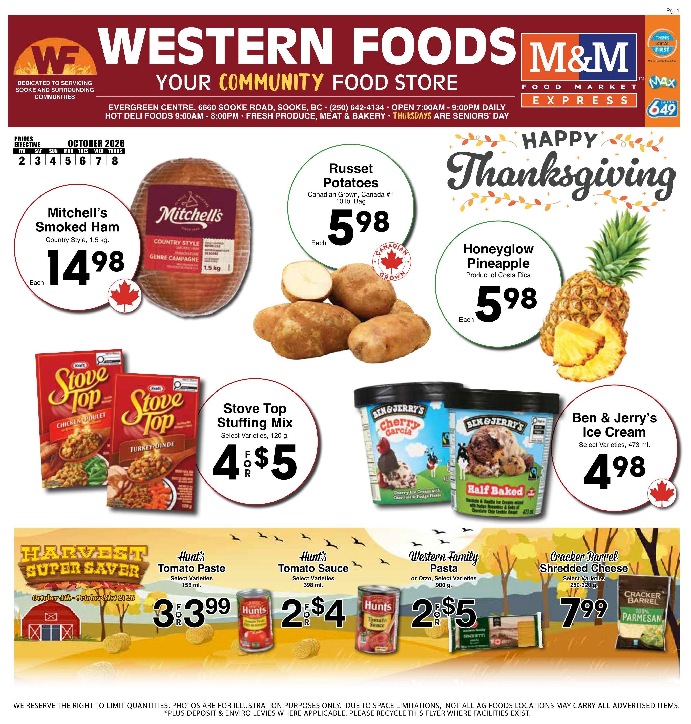 Western Foods Flyer October 2 to 8