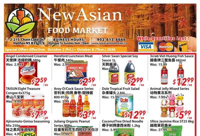 New Asian Food Market Flyer October 2 to 8