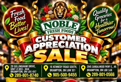Noble Fresh Foods Flyer October 1 to 7