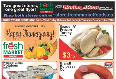 Fresh Market Foods Flyer October 2 to 15