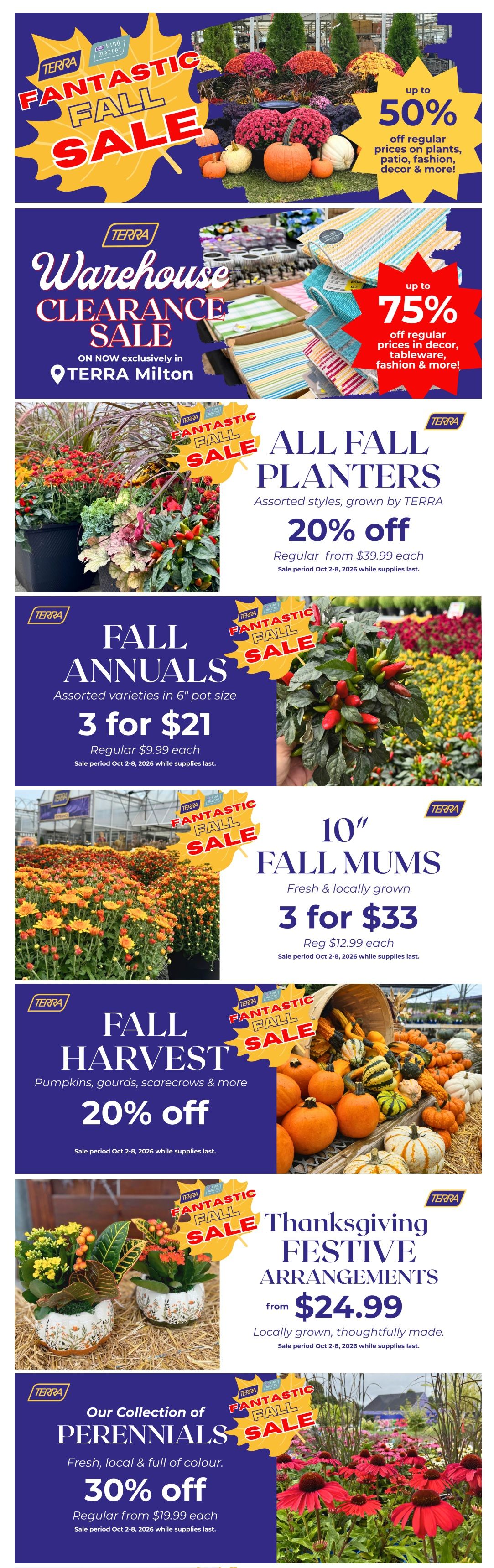 Terra Greenhouses Flyer October 2 to 8
