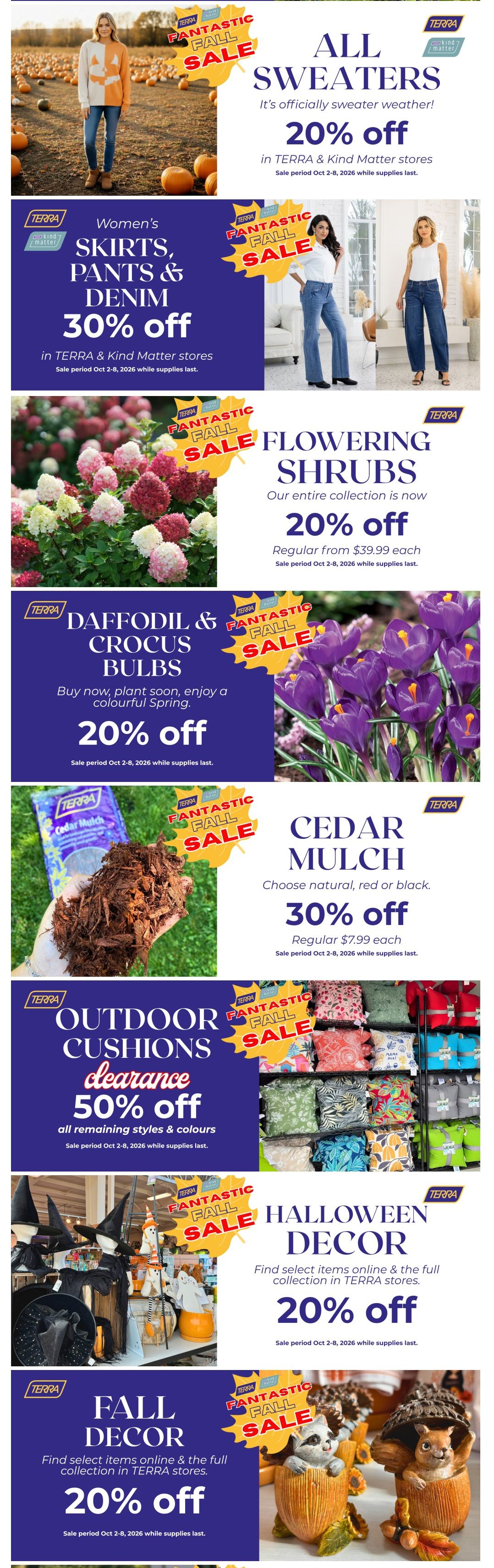 Terra Greenhouses Flyer October 2 to 8