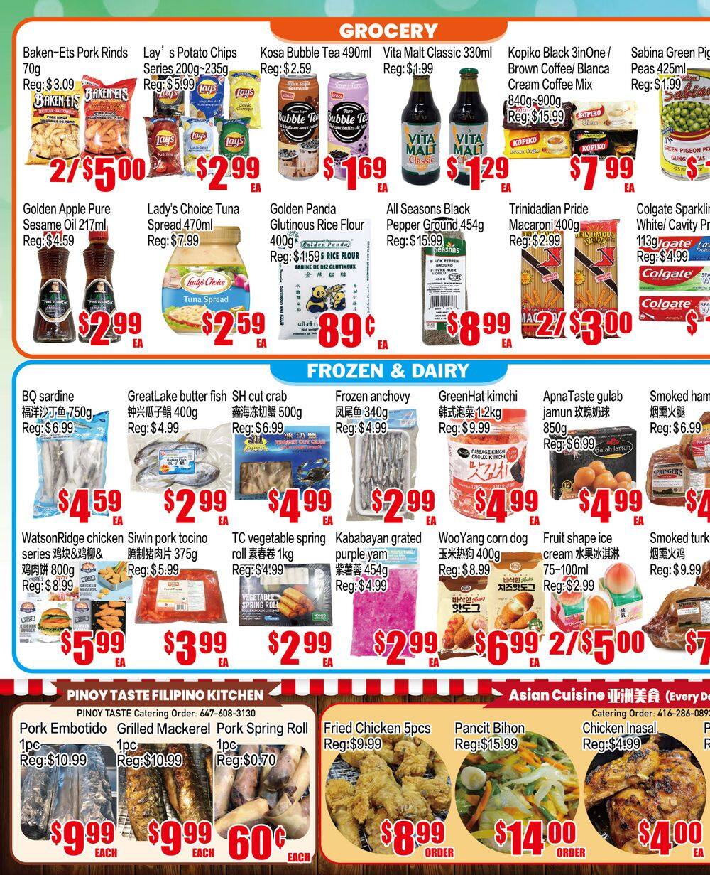 Fusion Supermarket (Unionville)  Flyer October 2 to 8