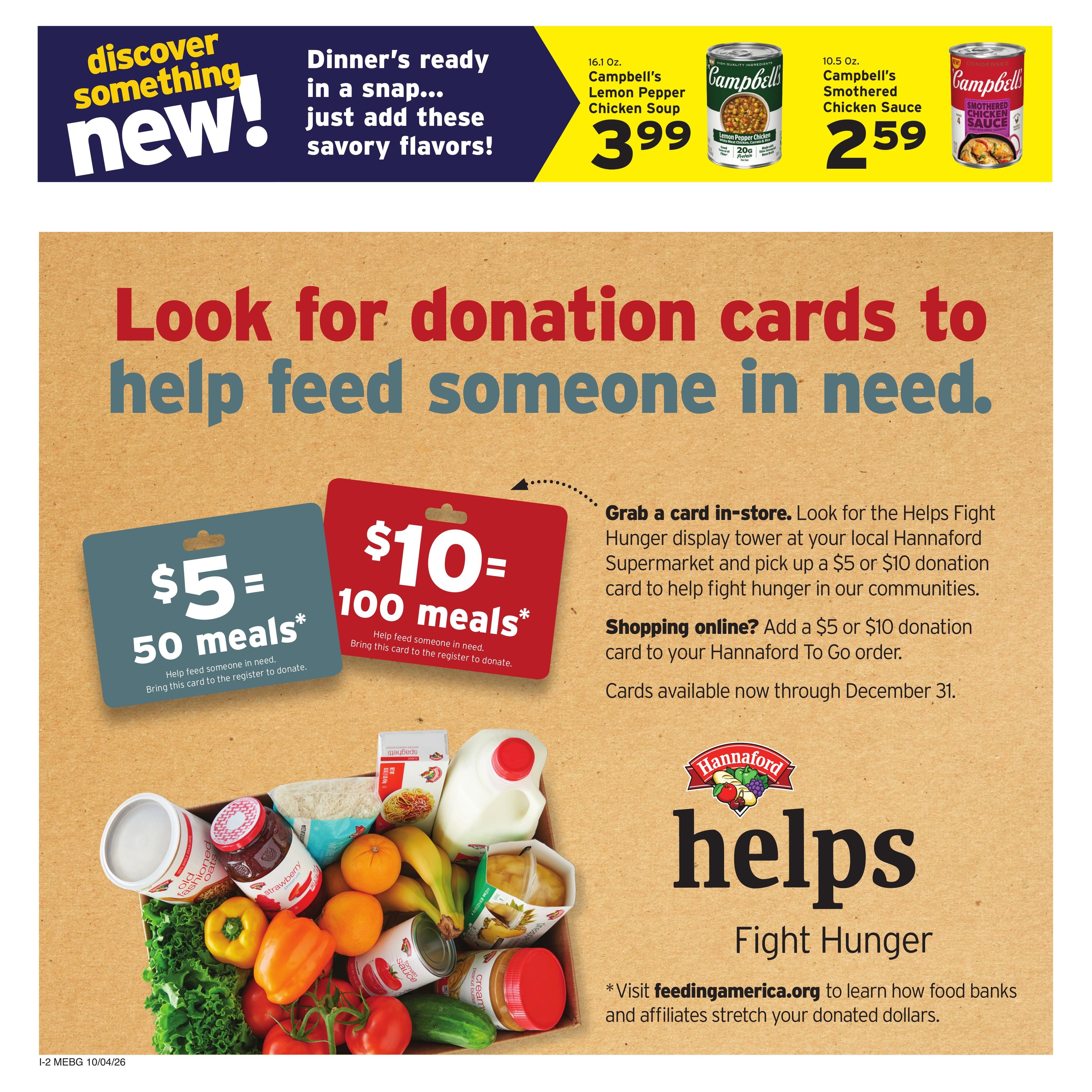 Hannaford (Augusta Area, ME) Week 41 Flyer - for Flipp Weekly Ad October 4 - 10, 2026