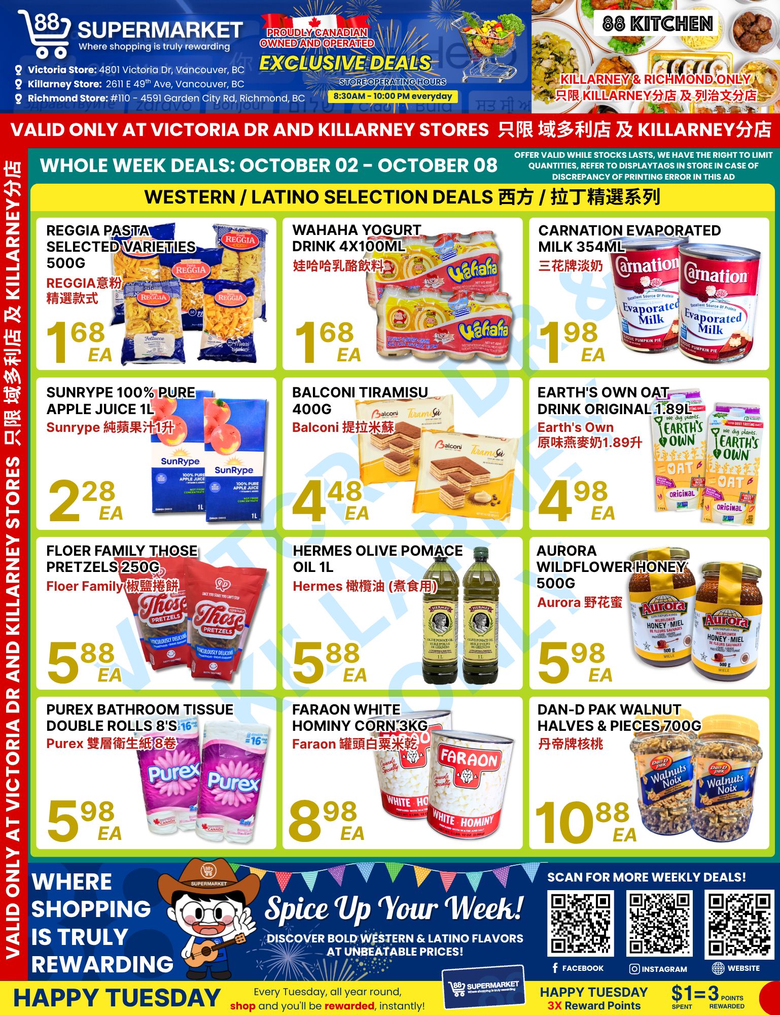 88 Supermarket Flyer October 2 to 8