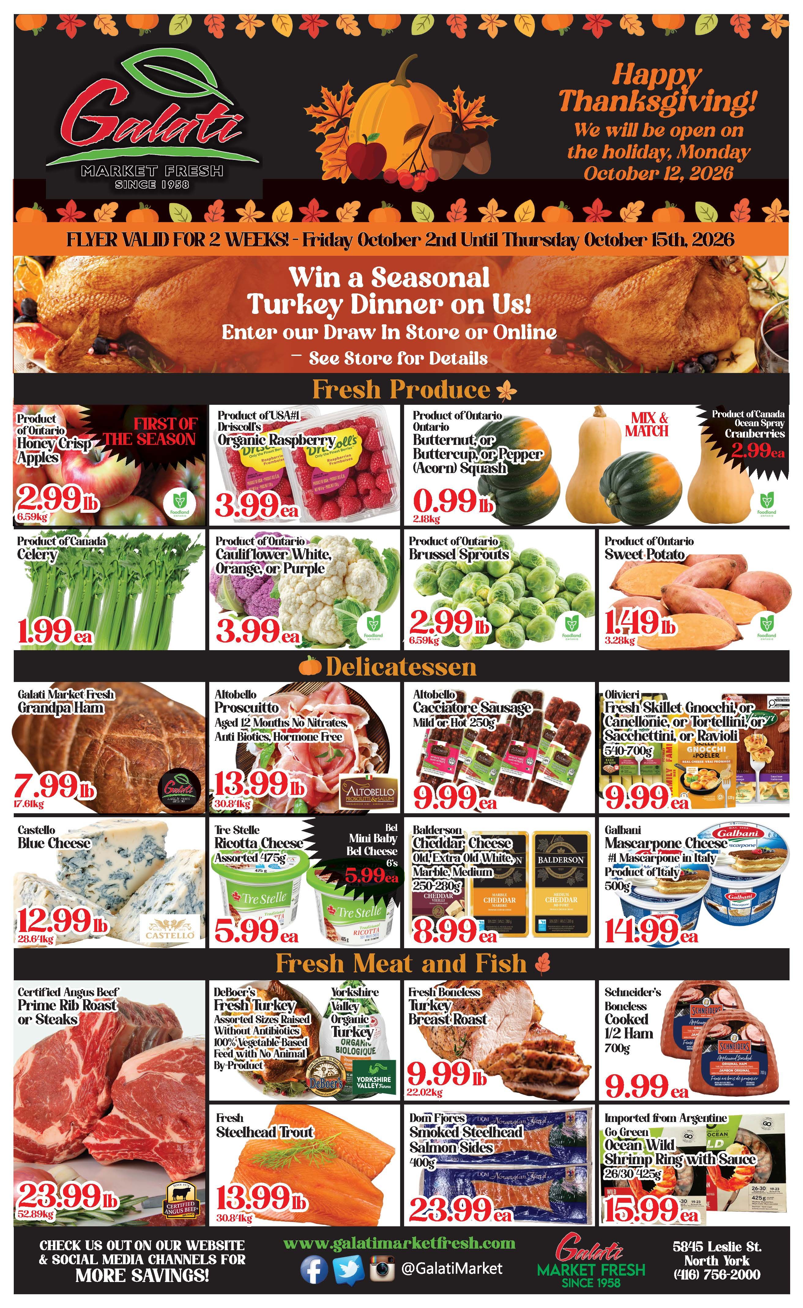 Galati Market Fresh Flyer October 2 to 15