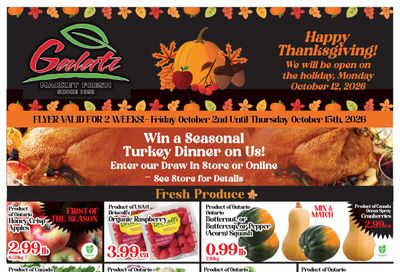 Galati Market Fresh Flyer October 2 to 15