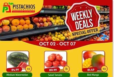 Pistachios Supermarket Flyer October 2 to 7