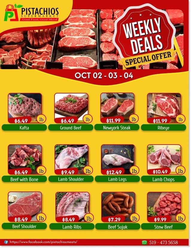 Pistachios Supermarket Flyer October 2 to 7