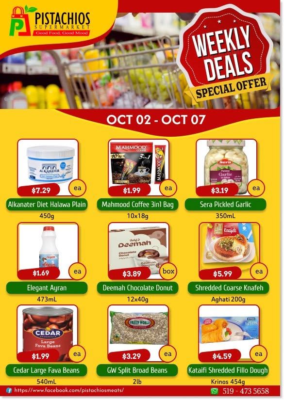 Pistachios Supermarket Flyer October 2 to 7