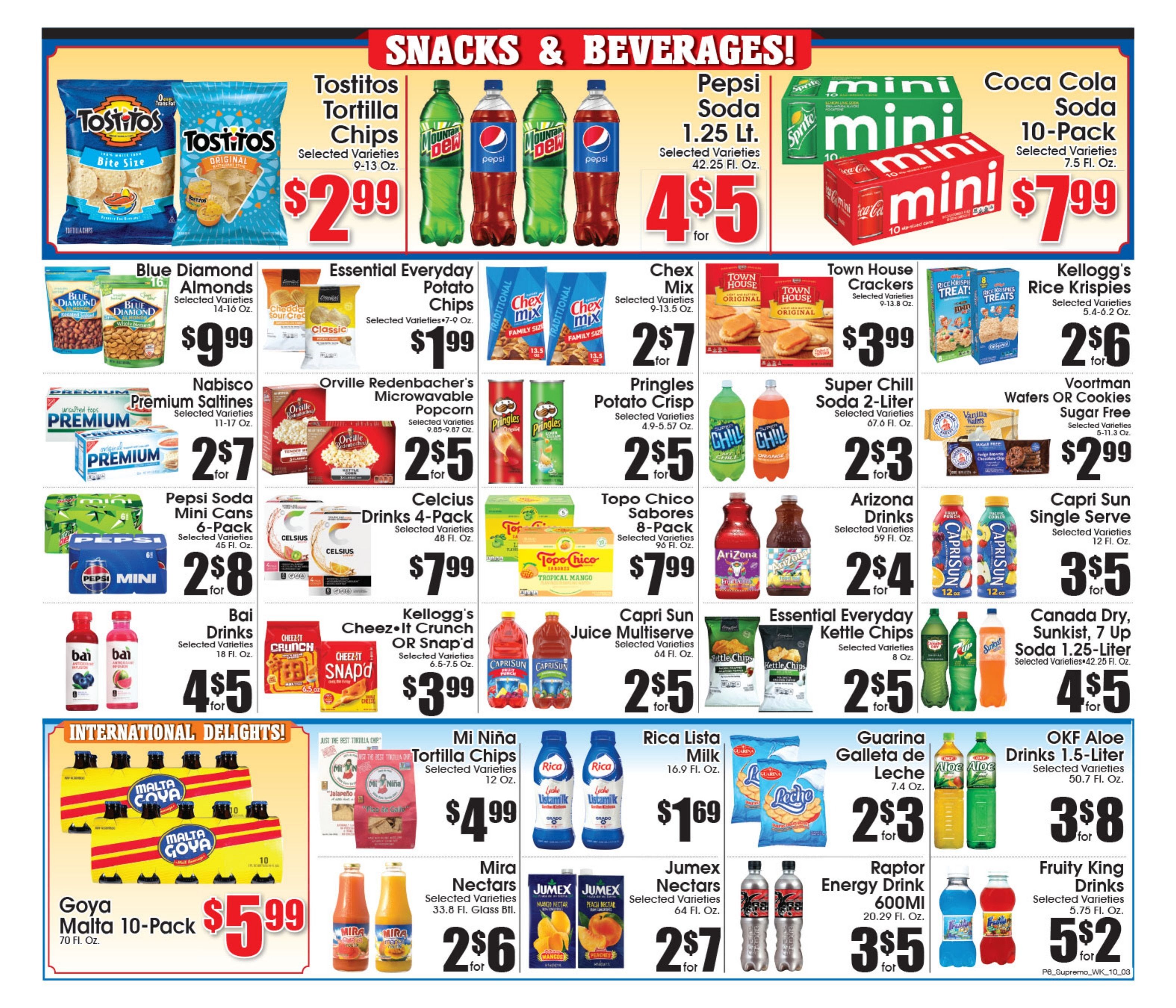 Supremo Food Markets Weekly Ad October 3 - 9, 2026