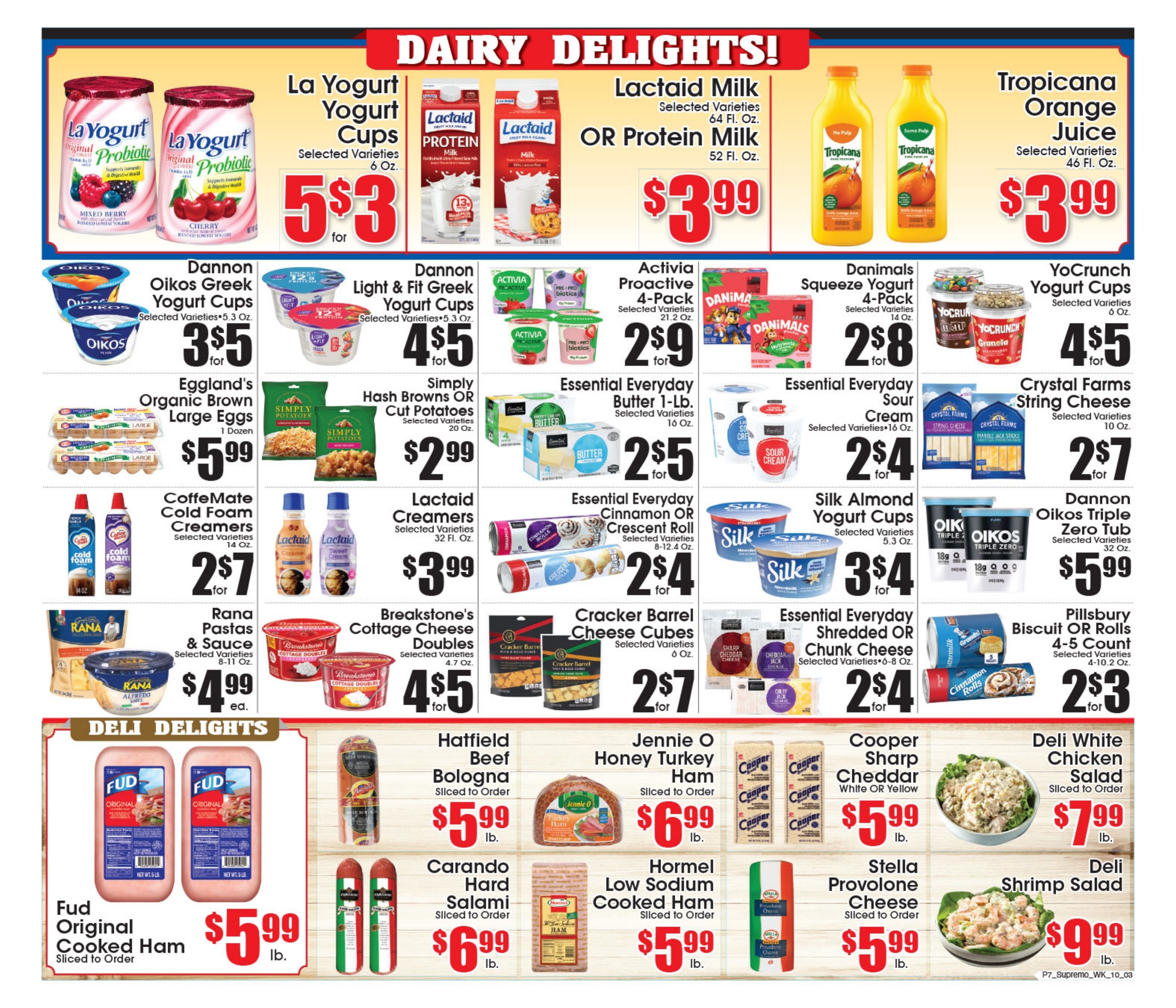 Supremo Food Markets Weekly Ad October 3 - 9, 2026