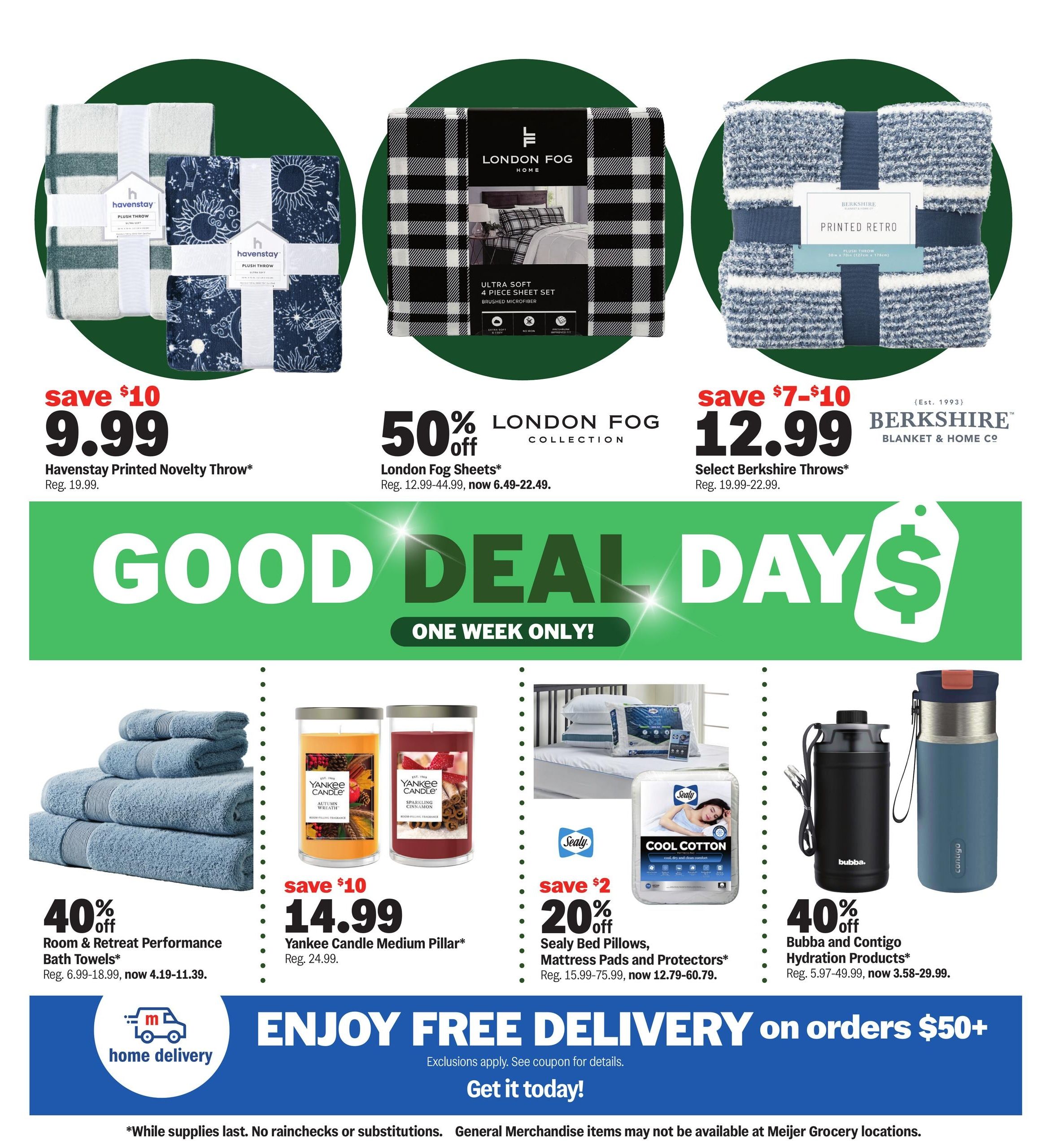 Meijer (Chicago Area, IL) good deal days. one week only! Weekly Ad October 7 - 13, 2026