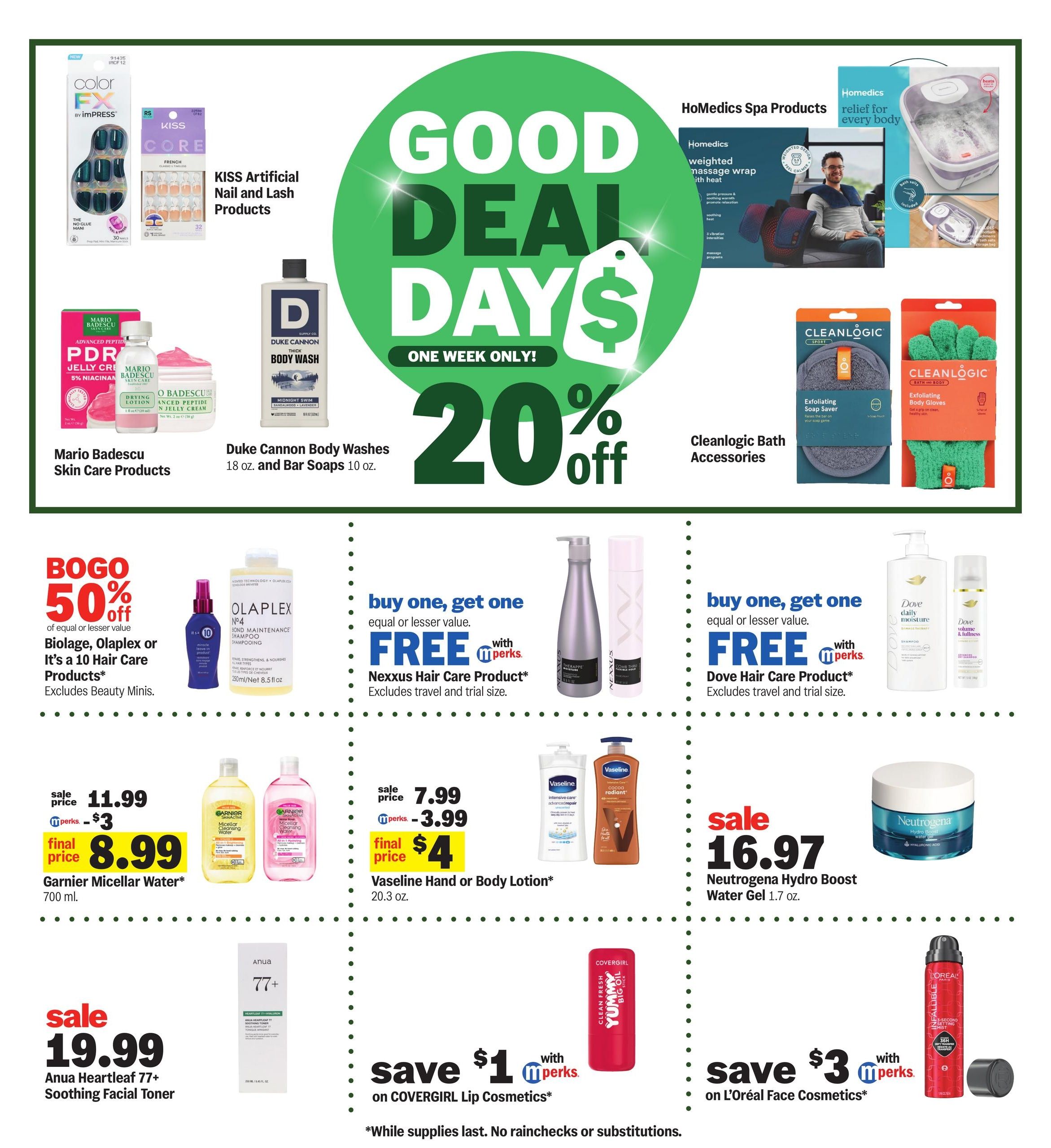 Meijer (Carmel Area, IN) good deal days. one week only! Weekly Ad October 7 - 13, 2026