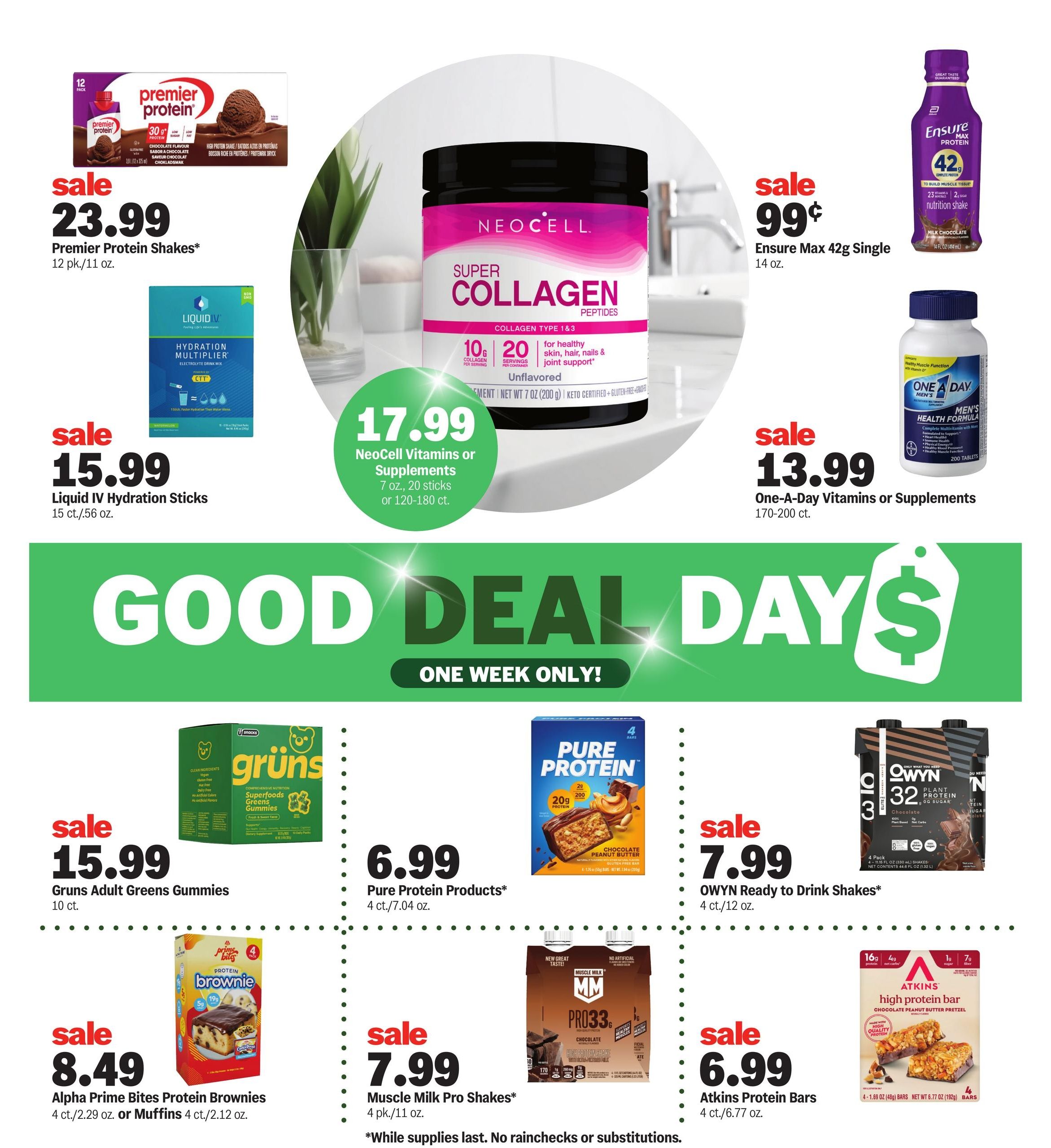 Meijer (Carmel Area, IN) good deal days. one week only! Weekly Ad October 7 - 13, 2026