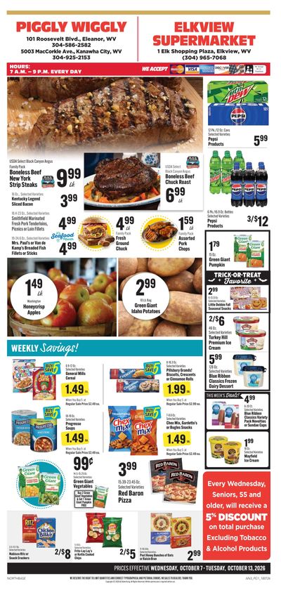 Elkview Supermarket Weekly Ad October 7 - 13, 2026