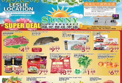 Sunny Supermarket (Leslie) Flyer July 10 to 16