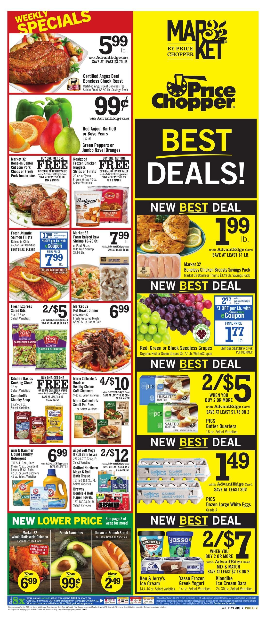 Price Chopper (Paterson Area, NJ) Weekly Ad October 4 - 10, 2026