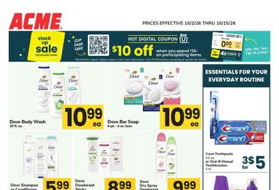 Acme Markets (Edison Area, NJ) Health, Home & Beauty Weekly Ad October 2 - 15, 2026