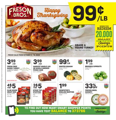 Freson Bros. Flyer October 9 to 15