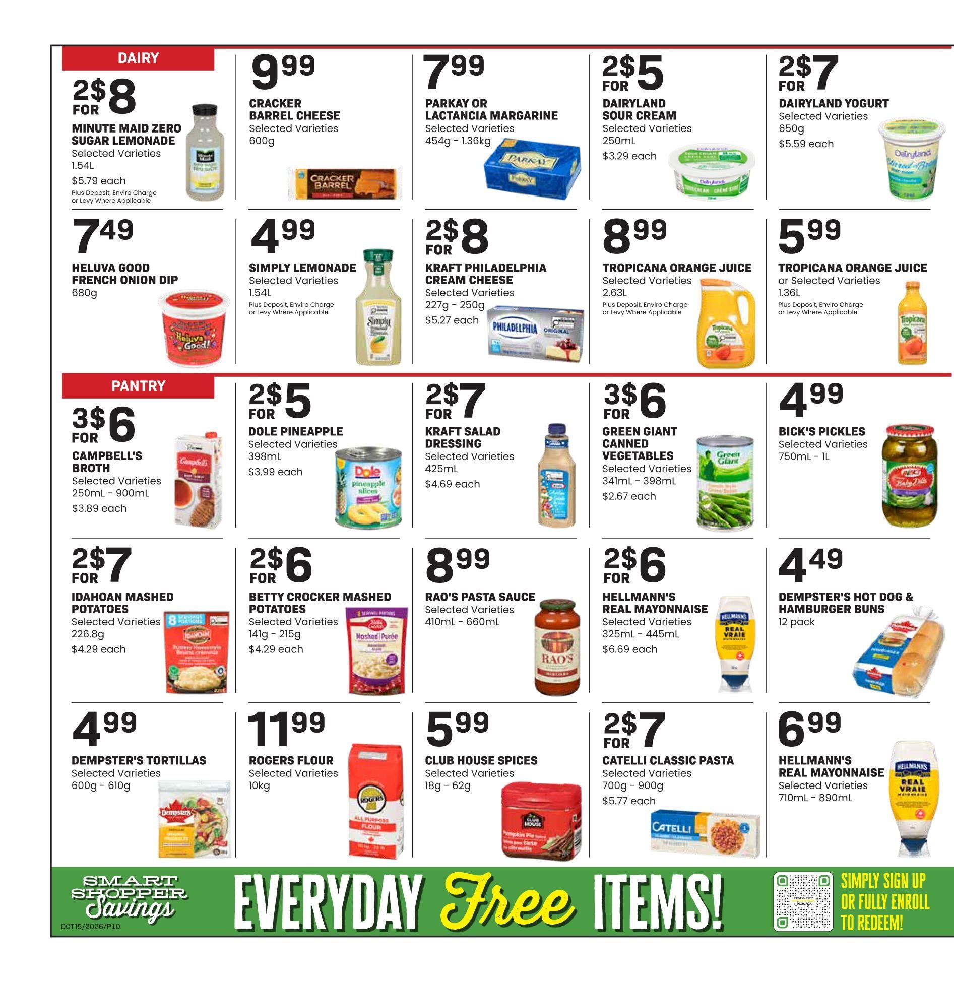 Freson Bros. Flyer October 9 to 15