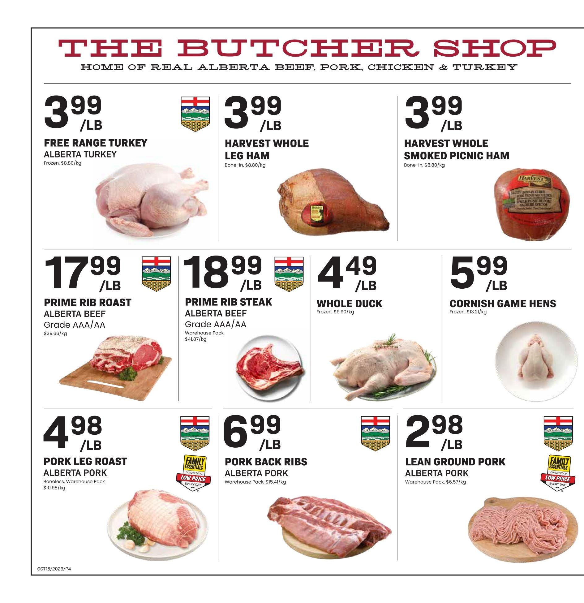 Freson Bros. Flyer October 9 to 15