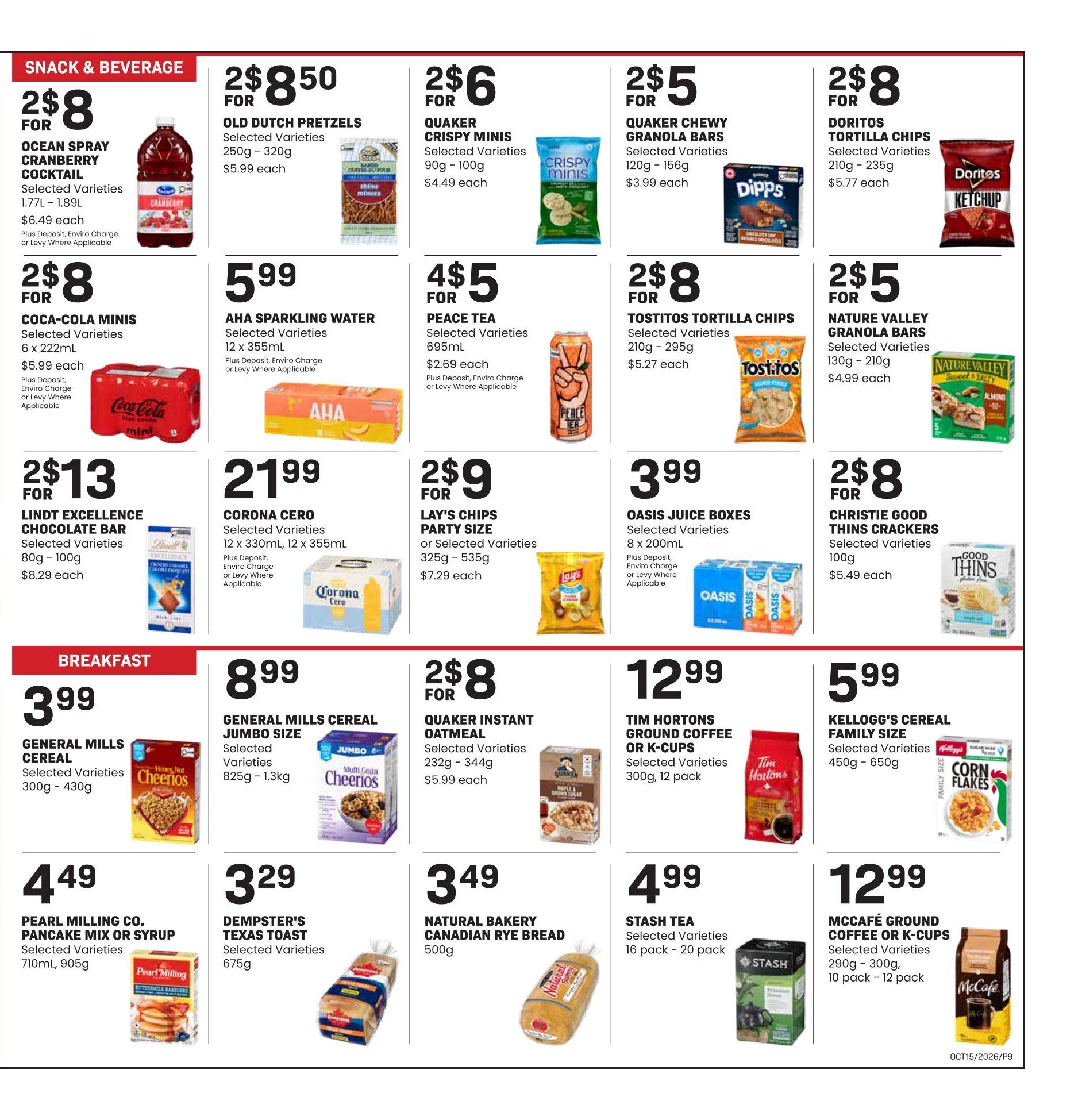 Freson Bros. Flyer October 9 to 15