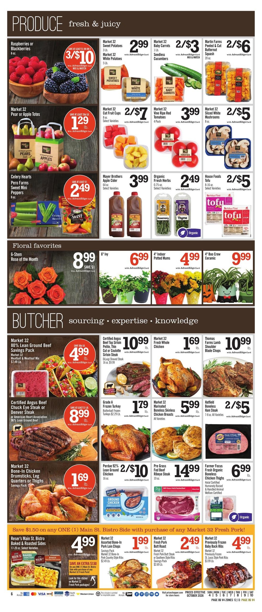 Price Chopper (Williamstown Area, MA) Weekly Ad October 4 - 10, 2026