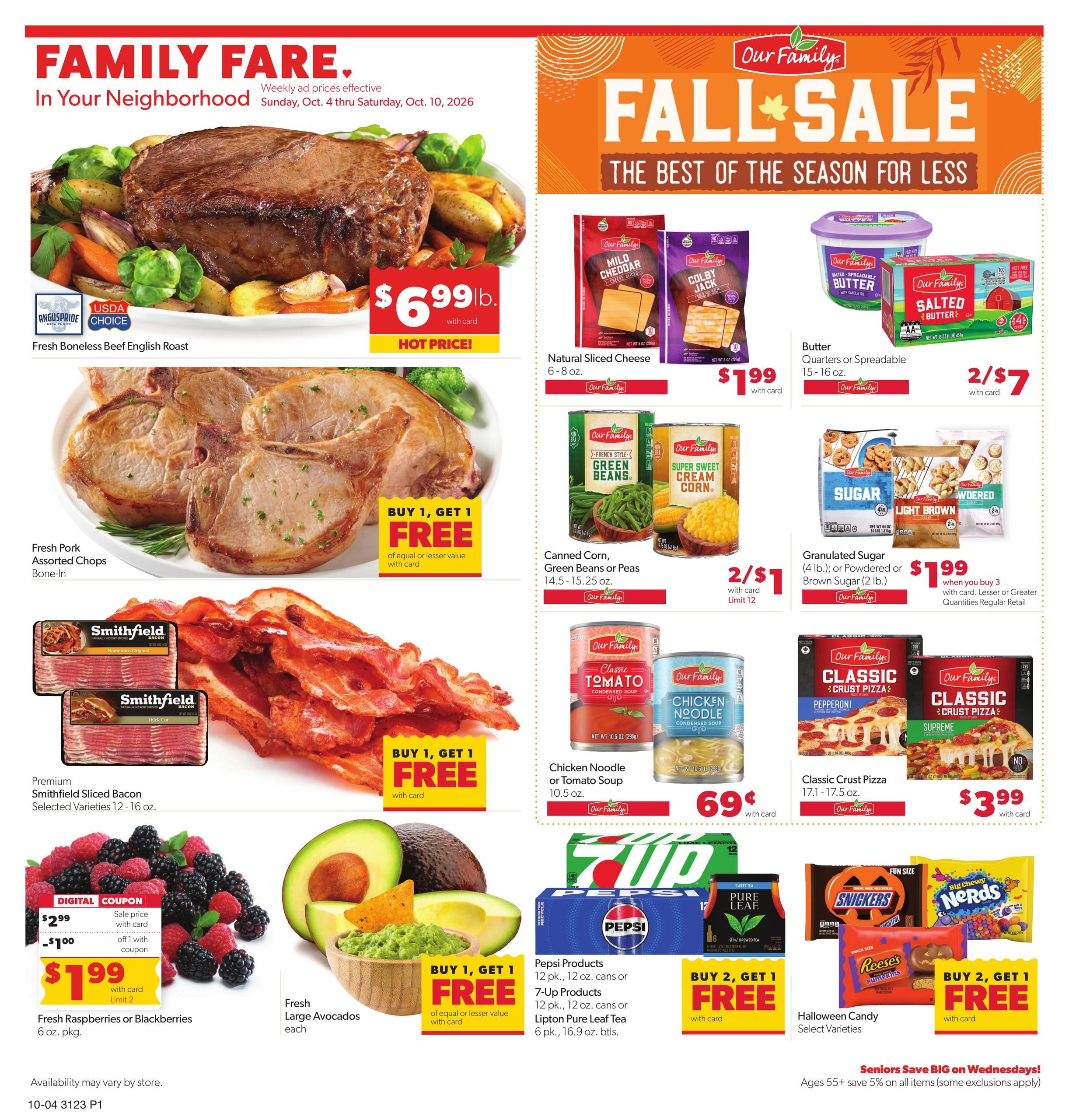 Family Fare Weekly Ad October 4 - 10, 2026