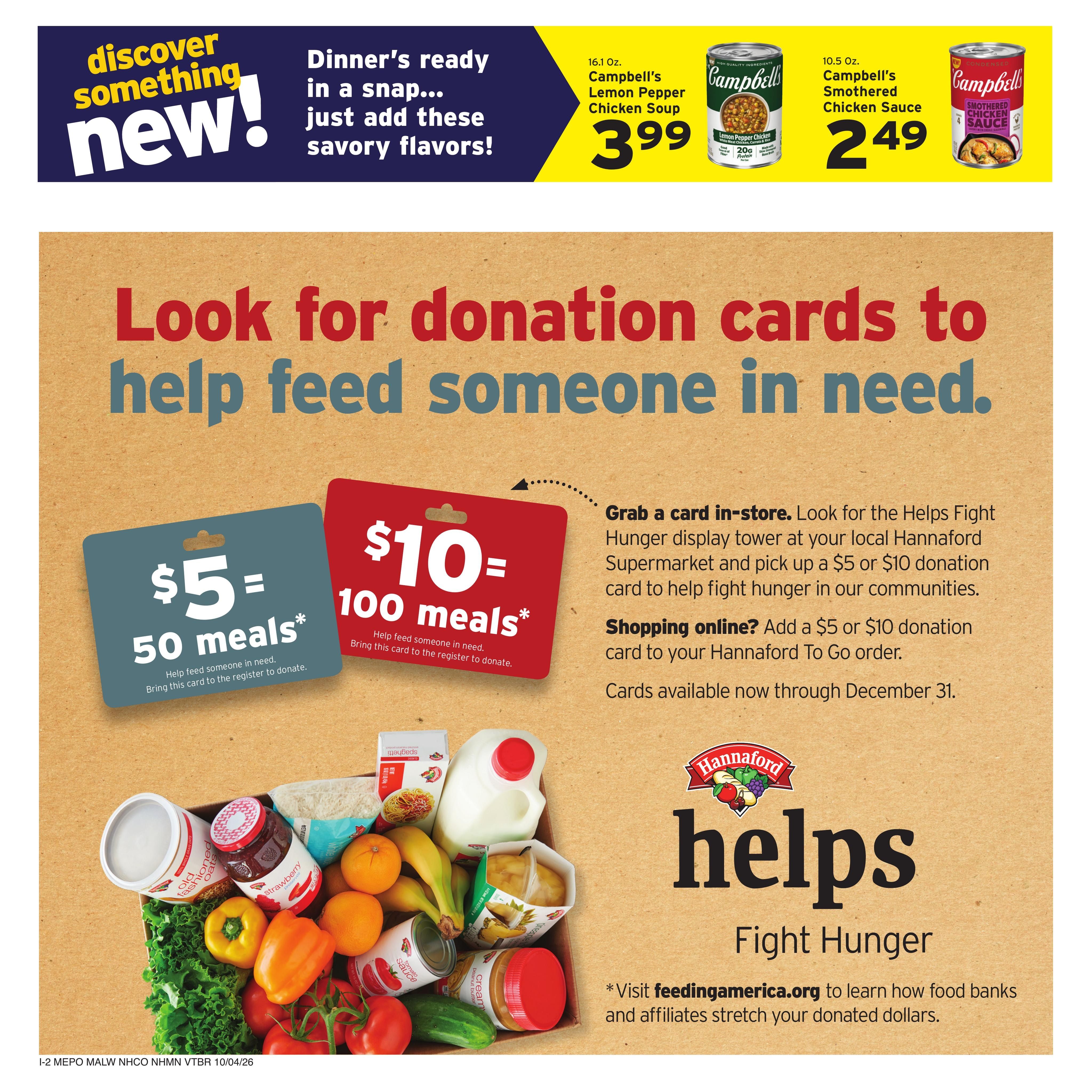 Hannaford (Athol Area, MA) Week 41 Flyer - for Flipp Weekly Ad October 4 - 10, 2026