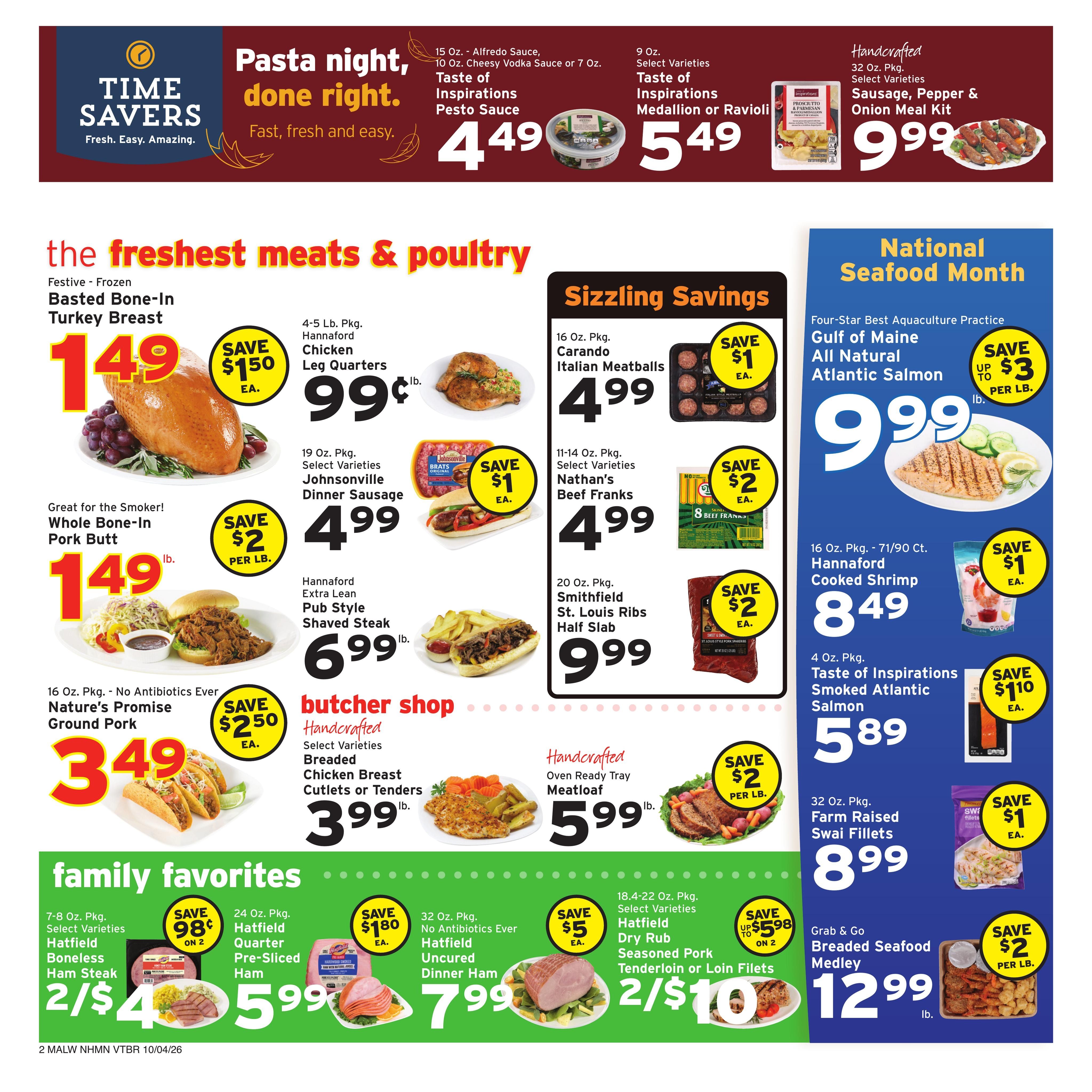 Hannaford (Athol Area, MA) Week 41 Flyer - for Flipp Weekly Ad October 4 - 10, 2026