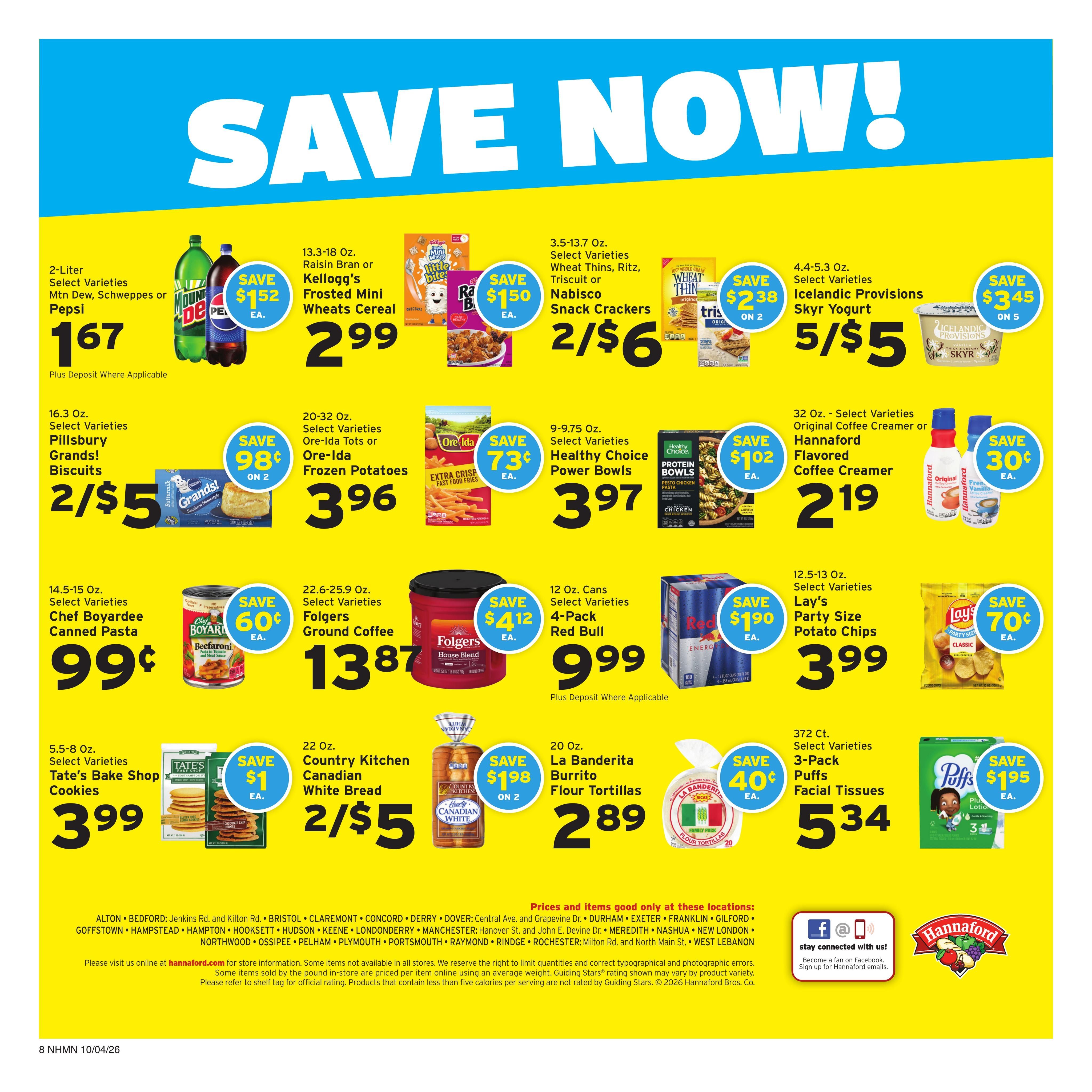 Hannaford (Berwick Area, ME) Week 41 Flyer - for Flipp Weekly Ad October 4 - 10, 2026