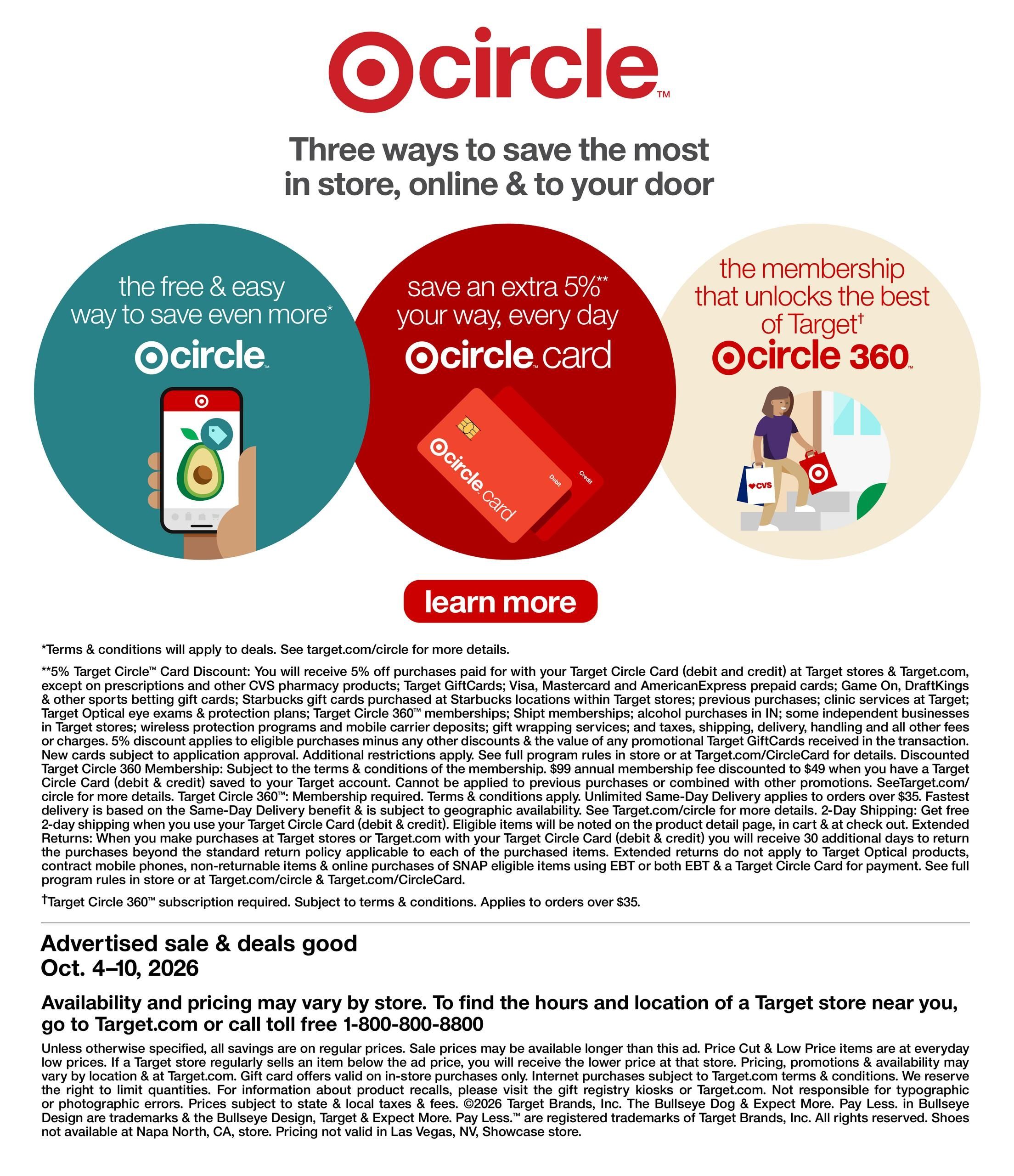 Target (Alhambra Area, CA) Weekly Ad October 4 - 10, 2026
