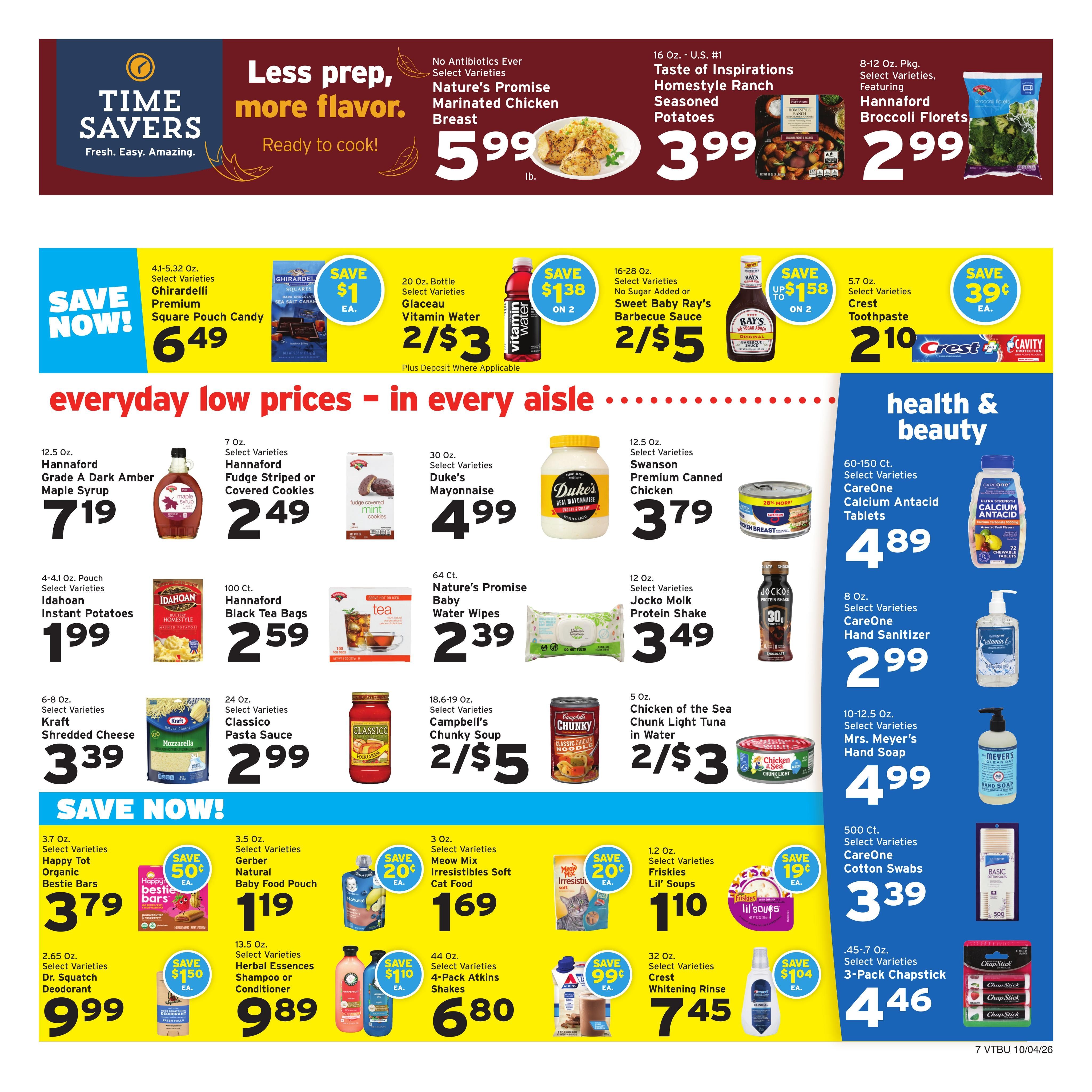 Hannaford (Montpelier-Saint Albans Area, VT) Week 41 Flyer - for Flipp Weekly Ad October 4 - 10, 2026