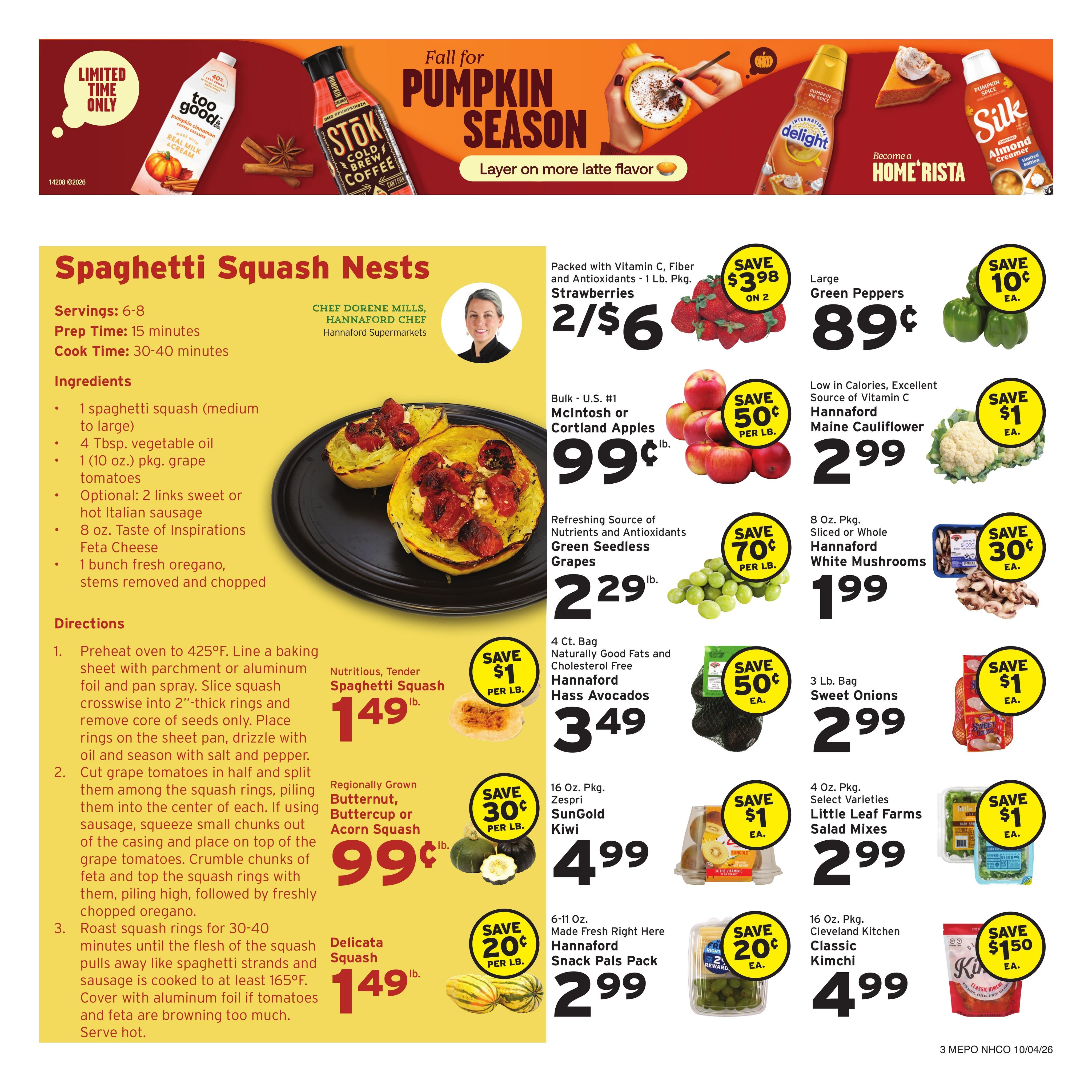 Hannaford (Portland Area, ME) Week 41 Flyer - for Flipp Weekly Ad October 4 - 10, 2026