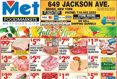 Met Foodmarkets (Bronx, NY) Weekly Ad October 4 - 10, 2026